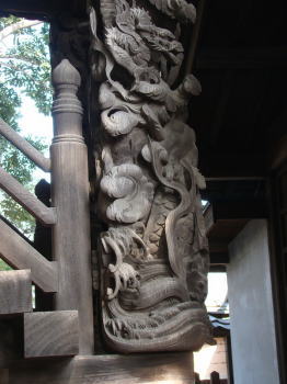 妻沼聖天山界隈 辰年と龍の彫物