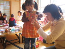 お母さんも必死