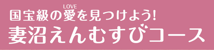 国宝級の愛を見つけよう！妻沼えんむすびコース